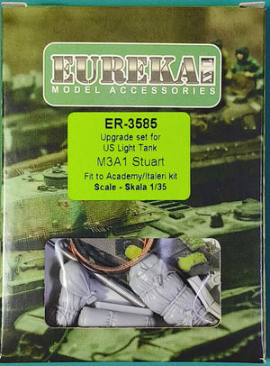 Eureka XXL ER-3585 Zestaw waloryzujący do czołgu lekkiego US M3A1 STUART. dopasowany do modeli Academy/Italeri / Upgrade set for the US M3A1 STUART light tank, fits Academy/Italeri kit 1/35