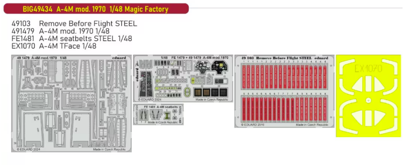 Ensemble de détails Eduard BIG49434 A-4M Mod. 1970 pour Magic Factory au 1/48 – image 2