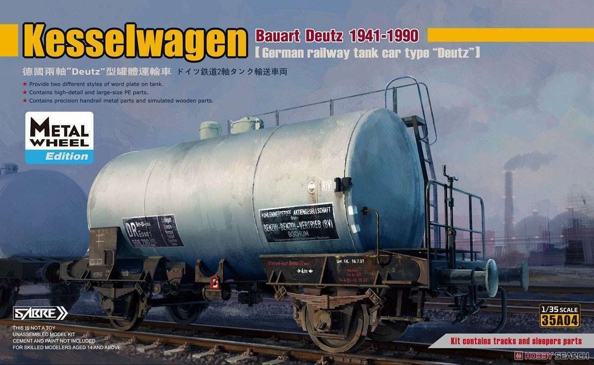 Sabre 35A04MW Kesselwagen Bauart Deutz (1941-1990) - Metal Whell Edition 1/35