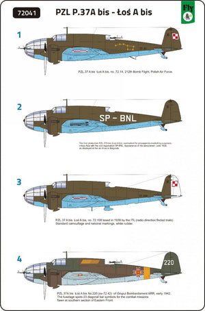 Fly 72041 PZL.37 A bis Łoś A bis 1/72 – zdjęcie 8