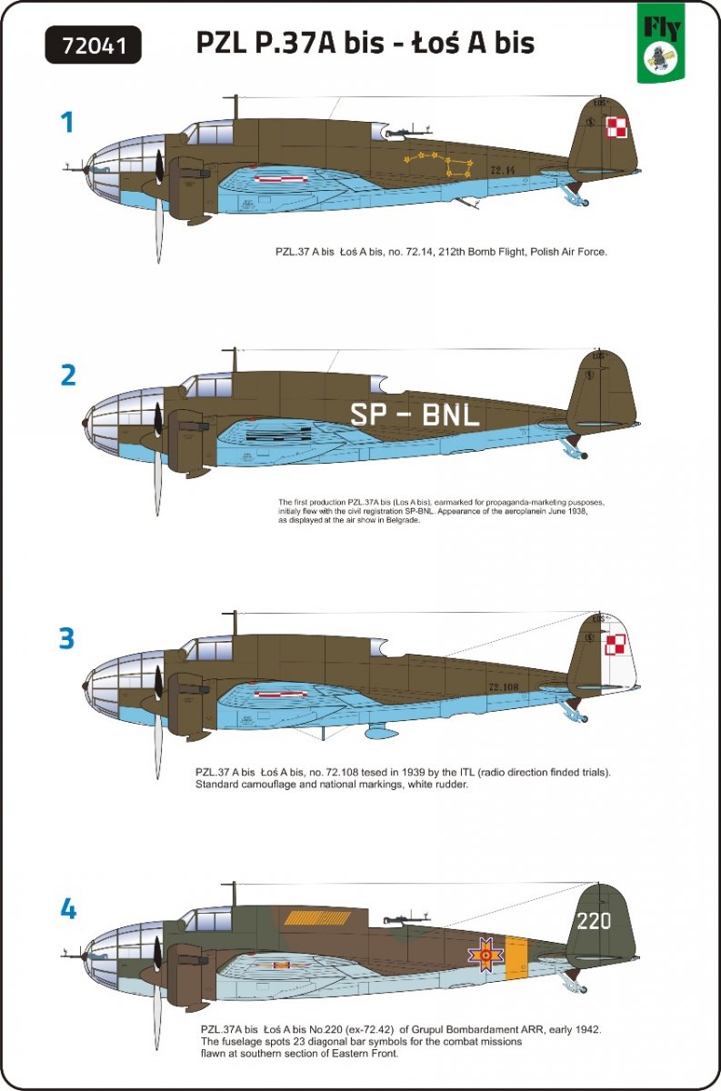 Fly 72041 PZL.37 A bis Łoś A bis 1/72 – zdjęcie 8