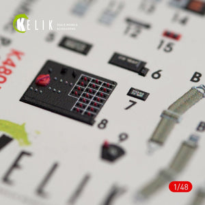 KELIK K48014 P-47M &amp;quot;THUNDERBOLT&amp;quot; INTERIOR 3D DECALS FOR TAMIYA KIT 1/48 – Bild 6