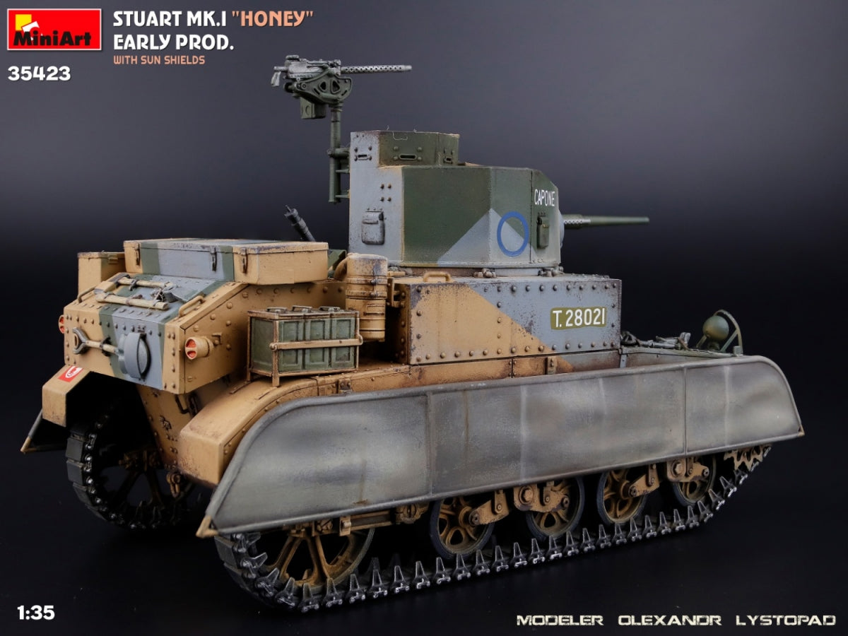 MiniArt 35423 Stuart Mk.I “Honey” Early Prod. w/Sun Shields 1/35 – immagine 12