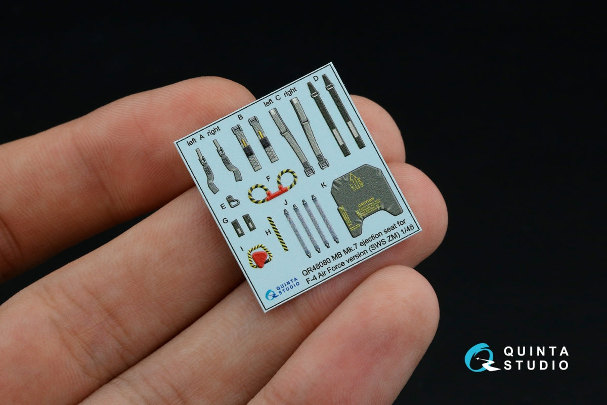 Quinta Studio QD+48449 F-4G late 3D-Printed &amp;amp; coloured Interior on decal paper (Zoukei Mura SWS) (with 3D-printed resin parts) 1/48 – imagen 5