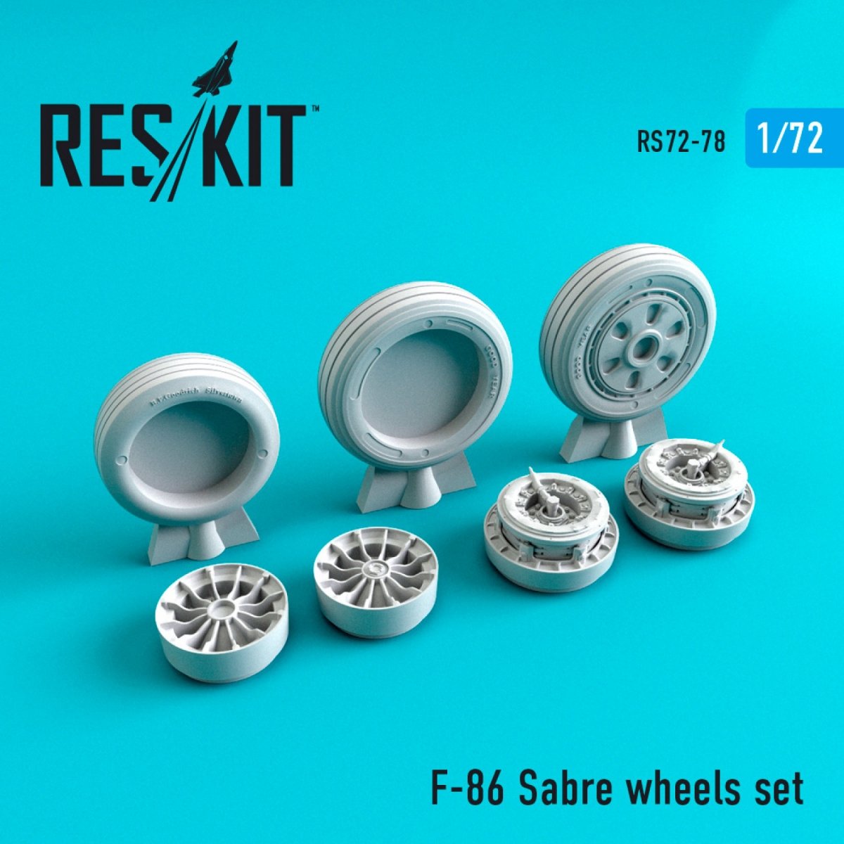 RESKIT RS72-0078 F-86 "SABRE" WHEELS SET 1/72