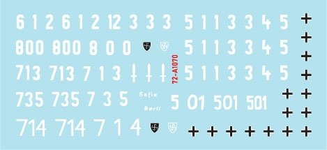 Star Decals 72-A1070 Wiking # 1. 1/72 – Bild 3