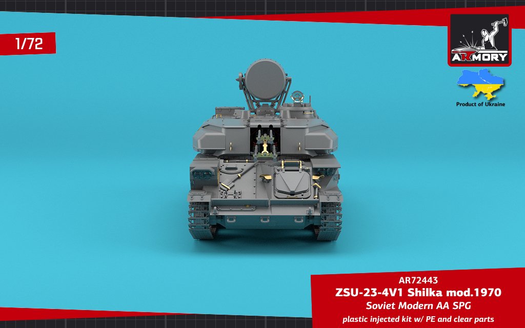 Armory Models 72443 ZSU-23-4V1 Shilka mod.1970 Soviet Modern AA SPG 1/72 – Bild 14