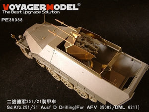 Voyager modèle PE35088 Sd.Kfz. 251/21 Ausf. D Kit de mise à jour &amp;quot;Forage&amp;quot; 1/35 – image 3