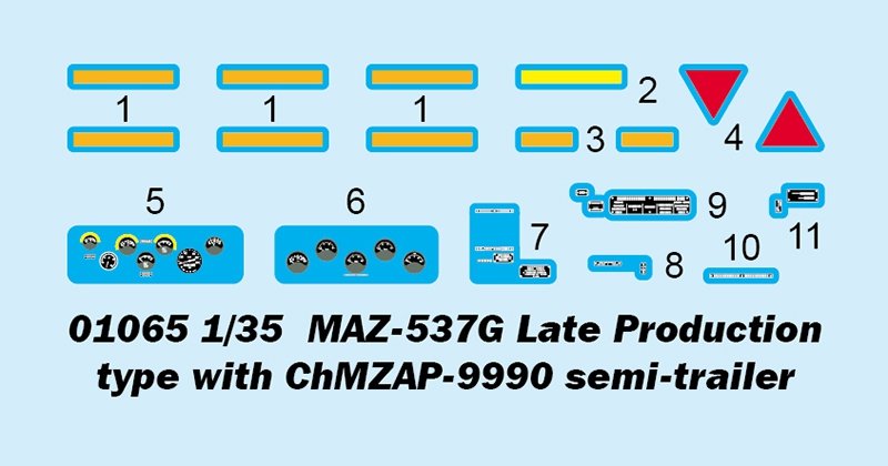 Trumpeter 01065 MAZ-537G Late Production type with ChMZAP-9990 semi-trailer 1/35 – Bild 4