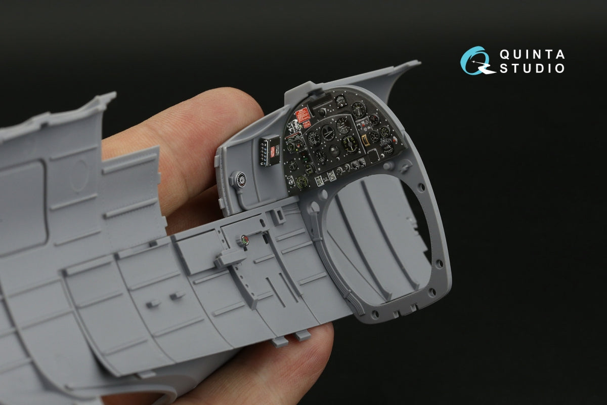 Quinta Studio QD24009 Spitfire Mk.IXc 3D-Printed &amp;amp; coloured Interior on decal paper (Airfix) 1/24 – Bild 5
