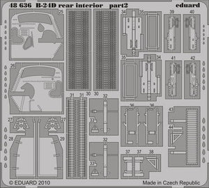 Eduard 48636 B-24D rear interior REVELL/MONOGRAM 1/48 – immagine 2
