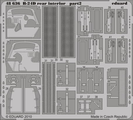 Eduard 48636 B-24D rear interior REVELL/MONOGRAM 1/48 – immagine 2