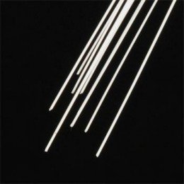Tige Plastruct 90710 0,3 mm x 0,5 mm - 250 mm (styrène blanc) / 10 pièces.