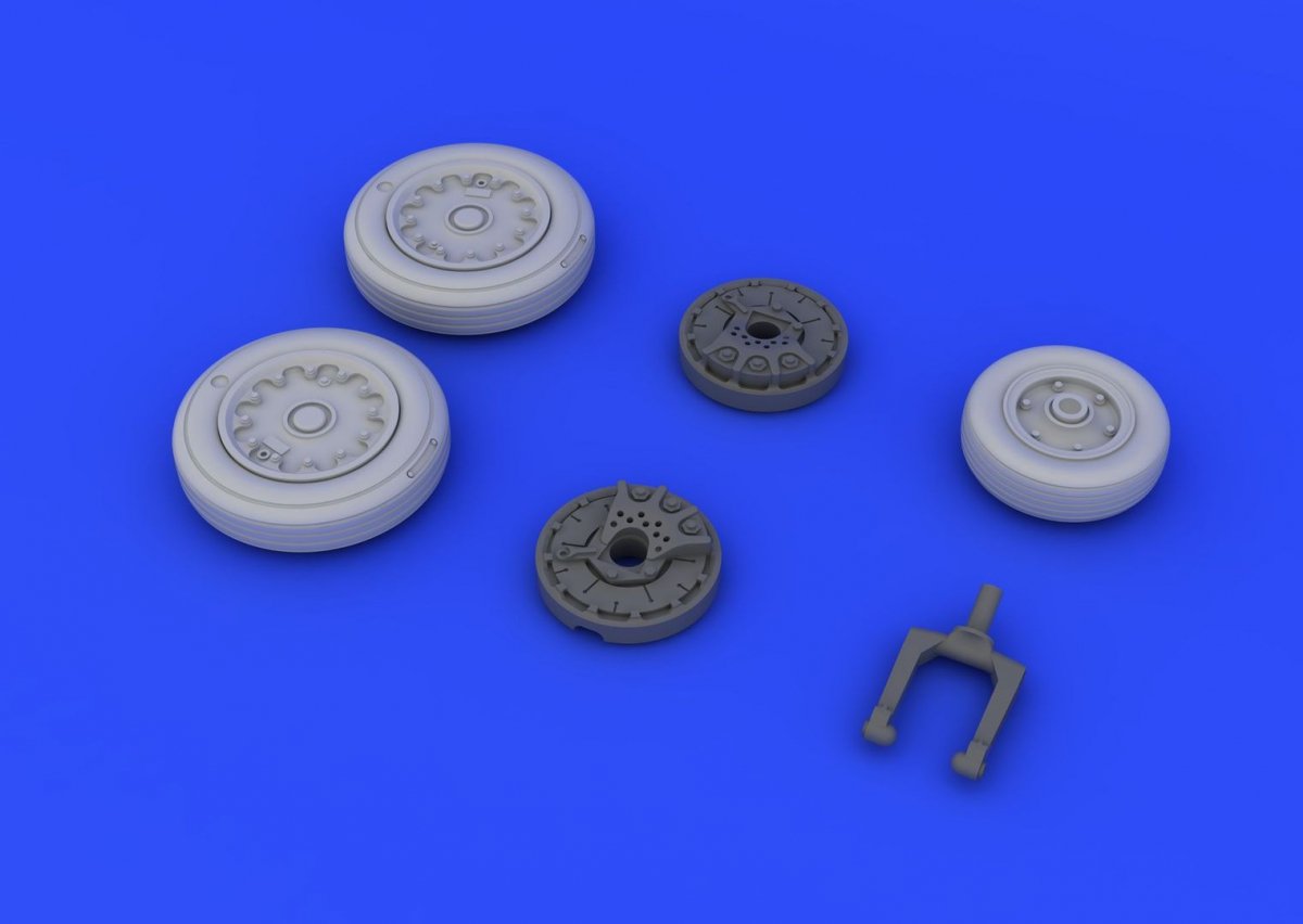 Eduard 648214 A-4E/ F wheels 1/48 (EDUARD, HASEGAWA) – immagine 5