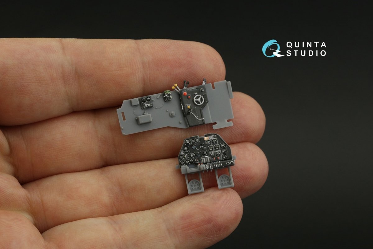 Quinta Studio QD48327 P-38J 3D-Printed &amp;amp; coloured Interior on decal paper (Tamiya) 1/48 – imagen 12