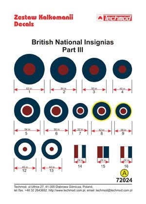 Techmod 72024 - British National Insignias III 1/72 – Bild 2