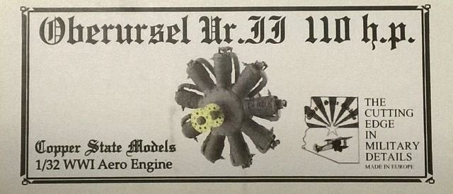 Copper State Models E32-001 Oberursel Ur.II 110 HP 1/32