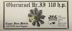Copper State Models E32-001 Oberursel Ur.II 110 H.P. 1/32
