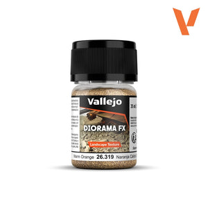Vallejo 26319 Orange chaud 0,1-0,6 mm - Texture paysage Diorama FX 30 ml