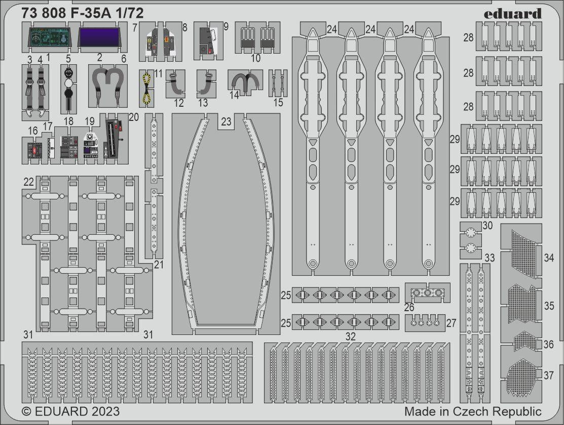 Eduard 73808 F-35A Tamiya 1/72
