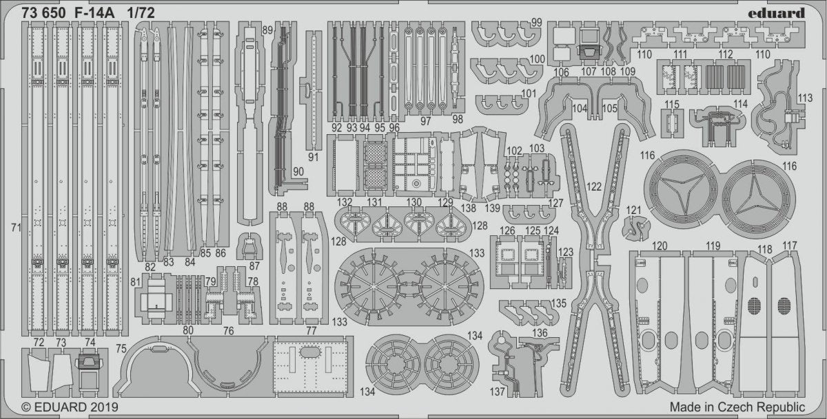 Eduard 73650 F-14A 1/72 FINE MOLDS – immagine 2