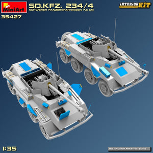 MiniArt 35427 Sd.Kfz. 234/4 SCHWERER PANZERSPÄHWAGEN 7,5 cm. INTERIOR KIT 1/35 – Bild 16