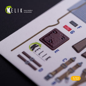 KELIK K32020 BF-109 E - Interior 3D Decal with 3D printed parts for Trumpeter kit 1/32 – imagen 5