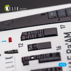 KELIK K72054 F-15I IAF RA`AM - DÉCALCOMANIES 3D INTÉRIEURES POUR MAQUETTE GWH AU 1/72 – image 5