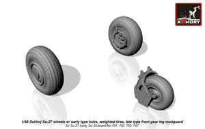 Armory Models AW48020b Sukhoj Su-27 Flanker wheels 1/48 – image 3
