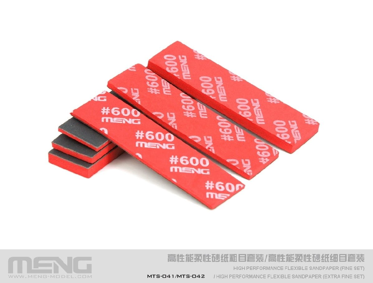 Meng Model MTS-042d High Performance Flexible Sandpaper (Extra Fine Refill Pack/2000) (sanding kit - refill)