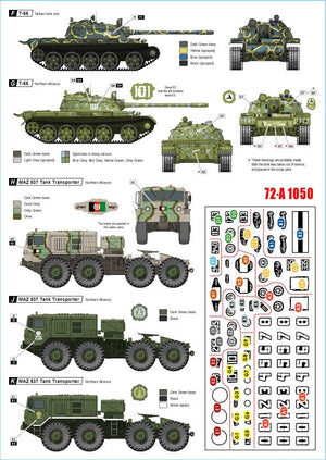Star Decals 72-A1050 War in Afghanistan # 1. T-54B, T-55, T-55A, T-55AM and MAZ-537 1/72 – Bild 2