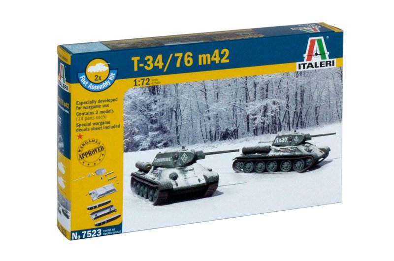 Italeri 7523 T34/76 m42 FAST ASSEMBLY 1/72 – Bild 3