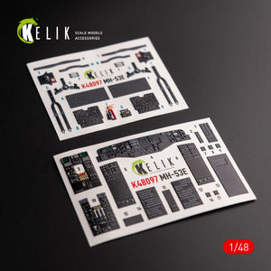 KELIK K48097 MH-53 Sea Dragon - interior 3D decals for Academy kit 1/48 – immagine 2