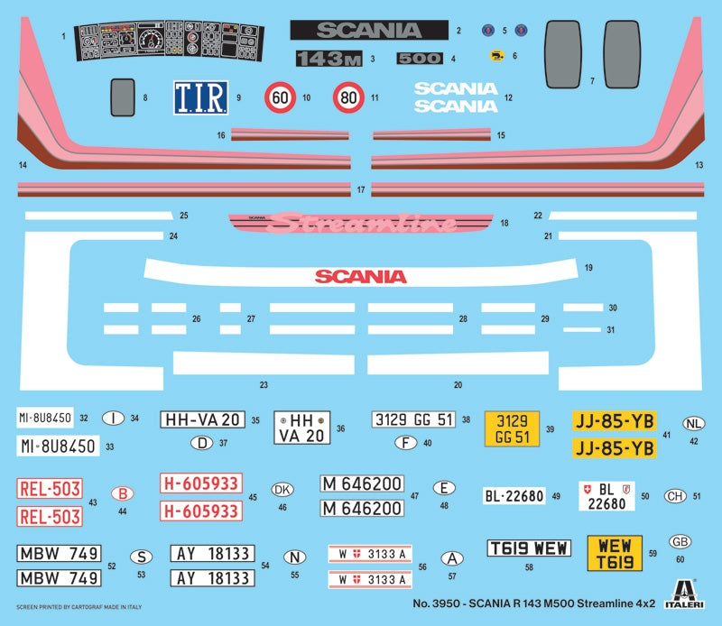 Italeri 3950 Scania R143 M 500 Streamline 4x2 1/24 – Bild 8
