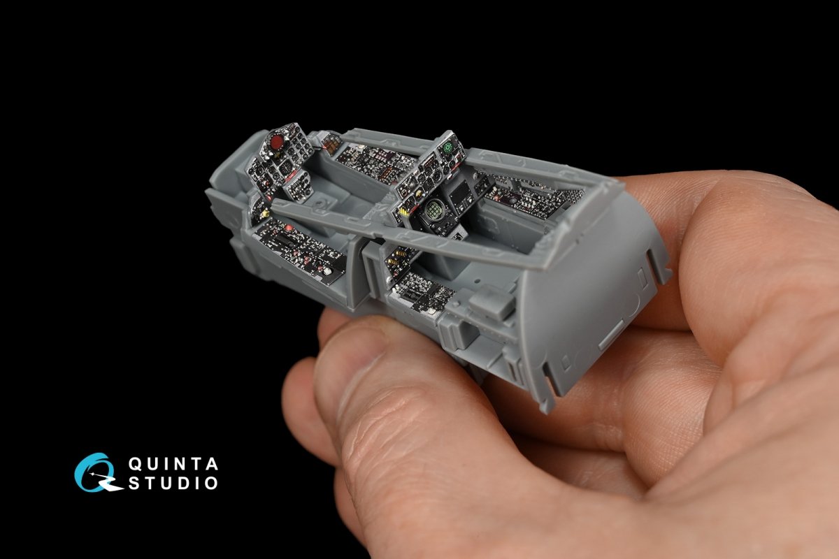 Quinta Studio QD48130 F-4D early 3D-Printed &amp;amp; coloured Interior on decal paper (for ZM SWS kit) 1/48 – Bild 6