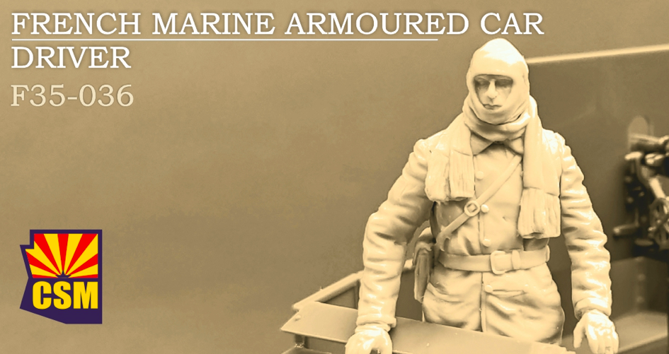 Copper State Models F35-036 Conducteur de voiture blindée de la marine française 1/35