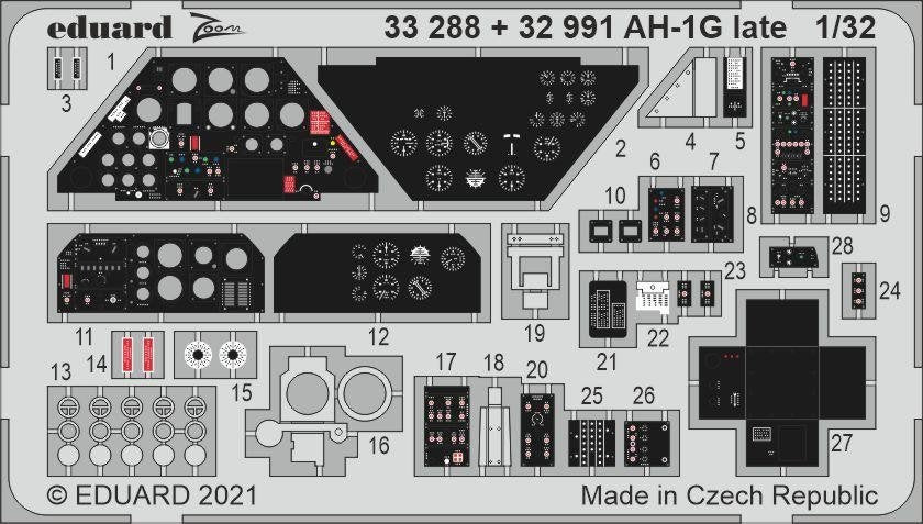 Eduard 33288 AH-1G late ICM 1/32