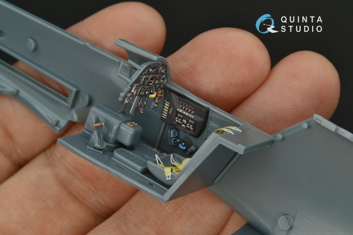 Quinta Studio QD48161 Bf 109G-10 3D-Printed &amp;amp; coloured Interior on decal paper (Eduard) 1/48 – Bild 7
