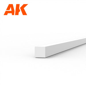AK Interactive AK6519 STRIPS 1.00 X 1.00 X 350MM – STYRENE STRIP – (10 UNITS) – image 2