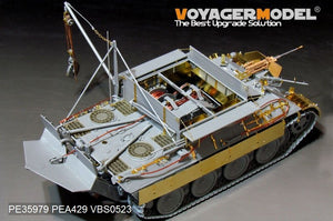 Maquette Voyager PE35979 Bergepanther Ausf.A allemand de la Seconde Guerre mondiale (type ancien, porte-outils Panther A) - Base pour TAKOM 2101 au 1/35 – image 7