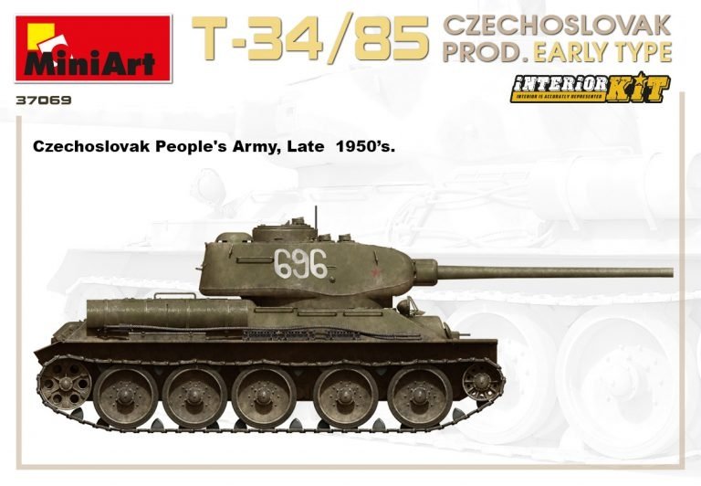 Miniart 37069 T-34/85 Czechoslovak Prod. Early Type 1/35 – image 8