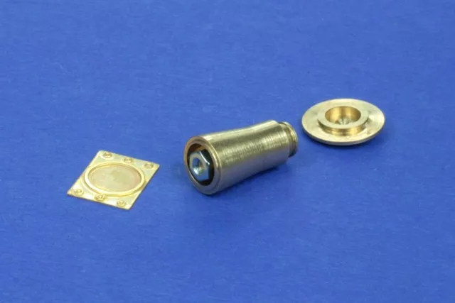 RB Model 35A08 Railroad round buffer turned and photo etch brass kit set contains two buffers 1/35 – Bild 5