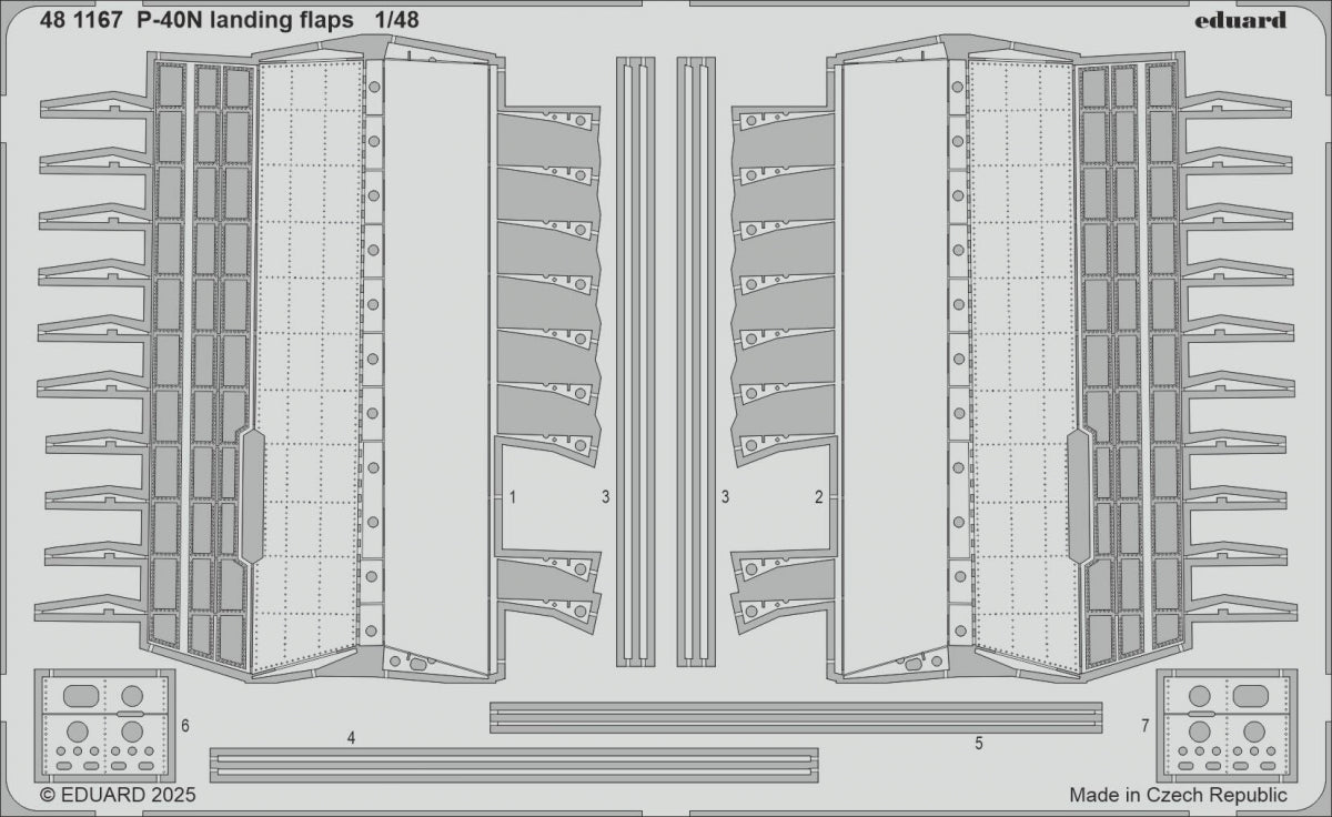 Eduard 481167 P-40N landing flaps EDUARD 1/48