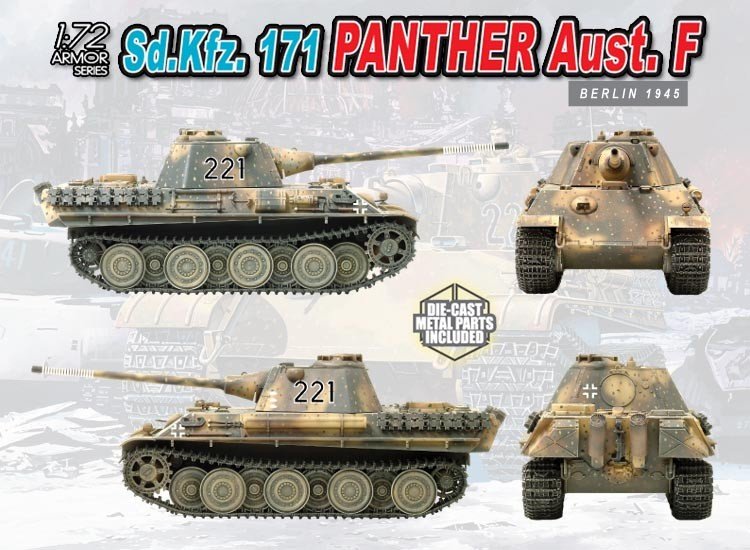 Dragon 7207 Sd.Kfz.171 Panther F 1/72 – immagine 2