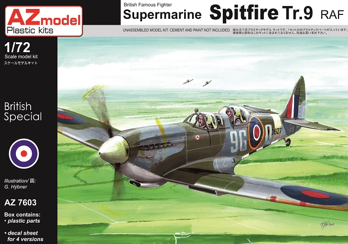 AZmodel AZ7603 Supermarine Spitfire Tr.9 1/72