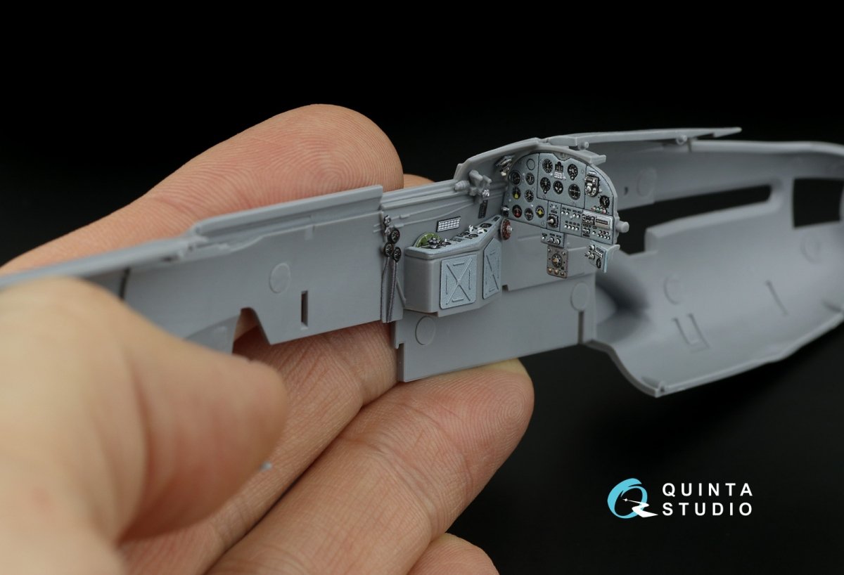 Quinta Studio QD48236 IL-2 1943 (two-seat) 3D-Printed &amp;amp; coloured Interior on decal paper (for Zvezda kit) 1/48 – immagine 6