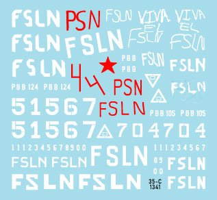Star Decals 35-C1341 Nicaragua 2. Sandinista guerilla and post 1979 revolution army 1/35 – Bild 3