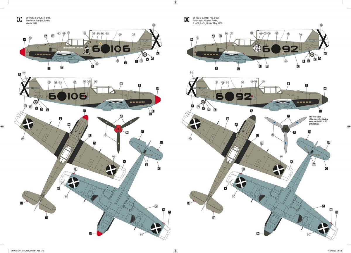 Hobby 2000 32009 Messerschmitt Bf-109 E-3 Legion Condor ( DRAGON + CARTOGRAF + MASK ) 1/32 – zdjęcie 4