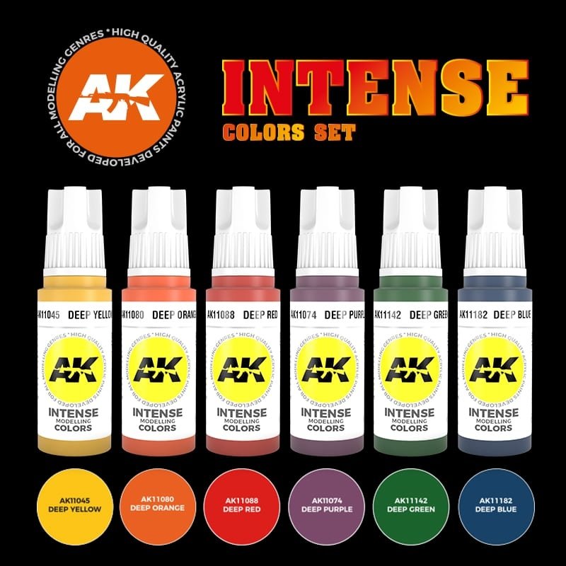 AK Interactive AK11612 3G INTENSE COLORS SET – immagine 3