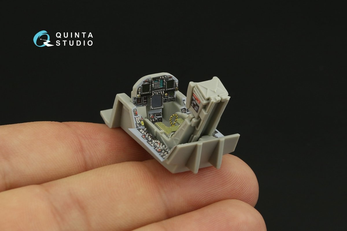Intérieur imprimé en 3D et coloré sur papier décalcomanie Quinta Studio QD48279 F/A-18C (première génération) (HobbyBoss) 1/48  – image 10